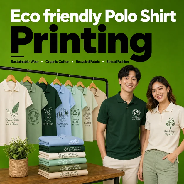 Eco Friendly Polo Shirt Printing Leeds
