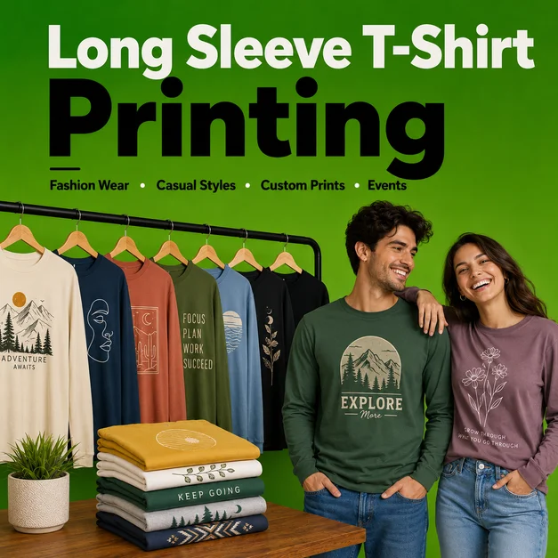 Long Sleeve T Shirt Printing Leeds