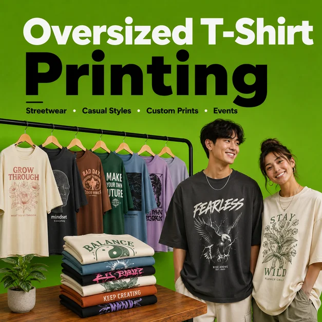 Oversized T Shirt Printing Leeds