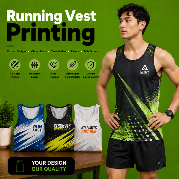 Running Vest Printing Leeds