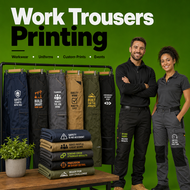 Work Trousers Printing Leeds
